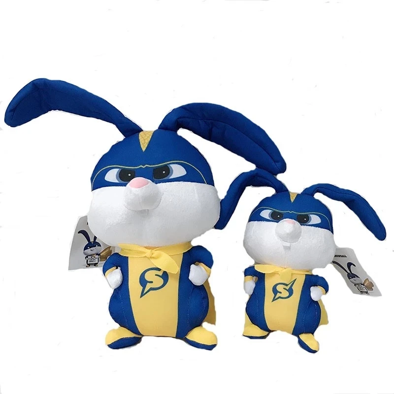 

25CM Ty The Secret Life of Pets Cartoon Rabbit Snowball Transformed Superman Cute Plush Toy stuffed Animal Kawaii Doll Gift