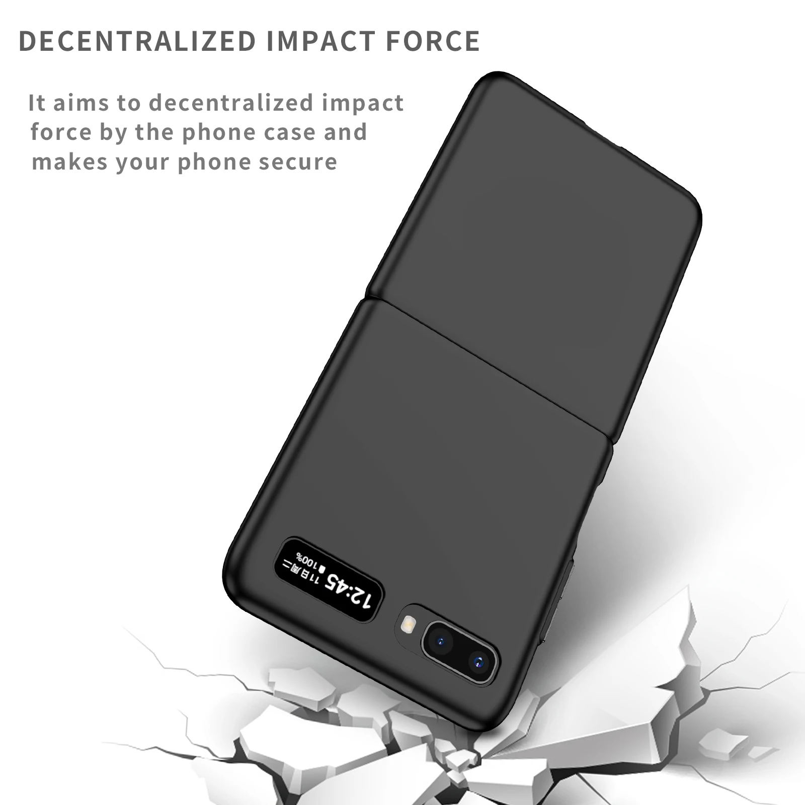 Складной дизайнерский чехол для телефона из поликарбоната Samsung Galaxy Z Flip 2 1 5G Flip2 Flip1