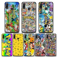 phone case for huawei mate 40 10 20 pro rs case y6 y7 y9 y5p y6p y8s y8p y9a y7a silicone japan pokemon ocket monster