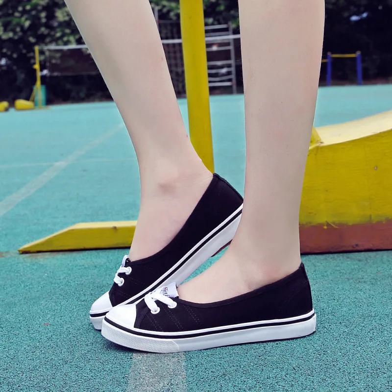 

Women Canvas Shoes New Fashion Lace-up Women Flat Shoes Breathable Ladies Sneakers Spring Casual Female Causal Shoes Woman Flats