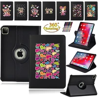 ipad cases for apple ipad 10 2 inch 9th generation 2021 360 degrees rotating leather stand tablet cover case free stylus