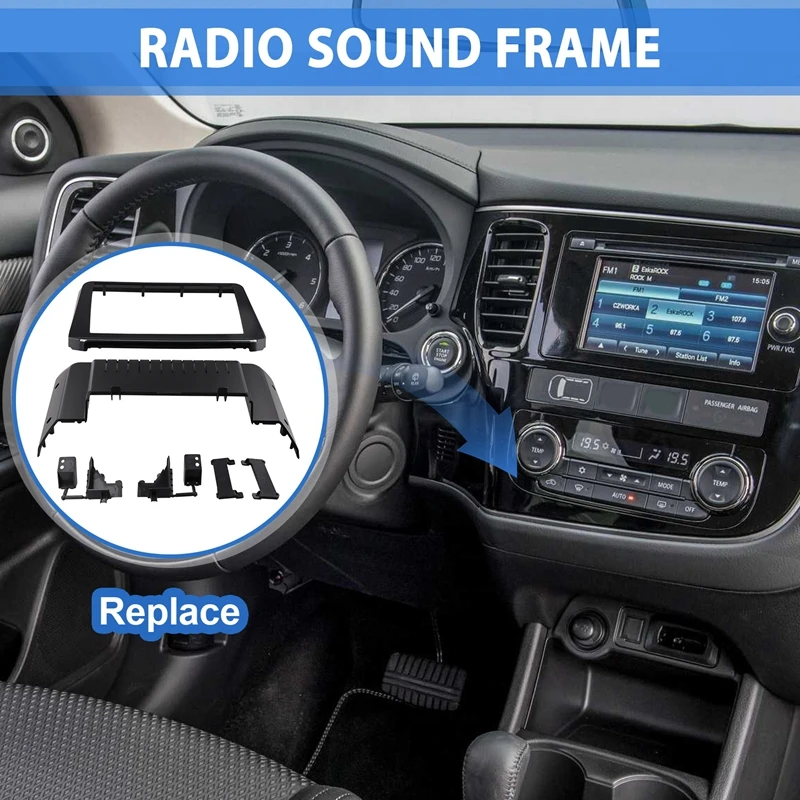 Автомобильный радиоприемник для Mitsubishi Outlander Triton 2024 Android MP5 панель плеера рамка