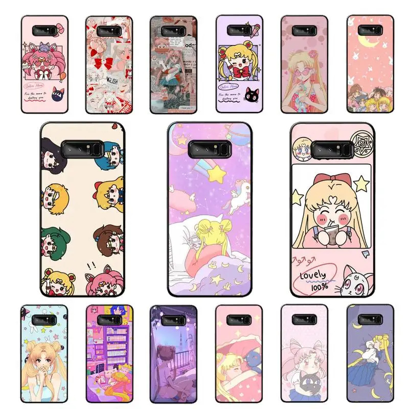 

BANDAI Sailor Moon Phone Case for Samsung Note 5 7 8 9 10 20 pro plus lite ultra A21 12 02