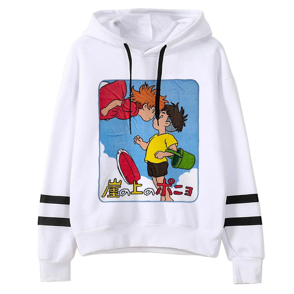 

Ponyo hoodies women Fleece Korean style aesthetic anime sweatshirts Hood female gothic Hooded Shirt