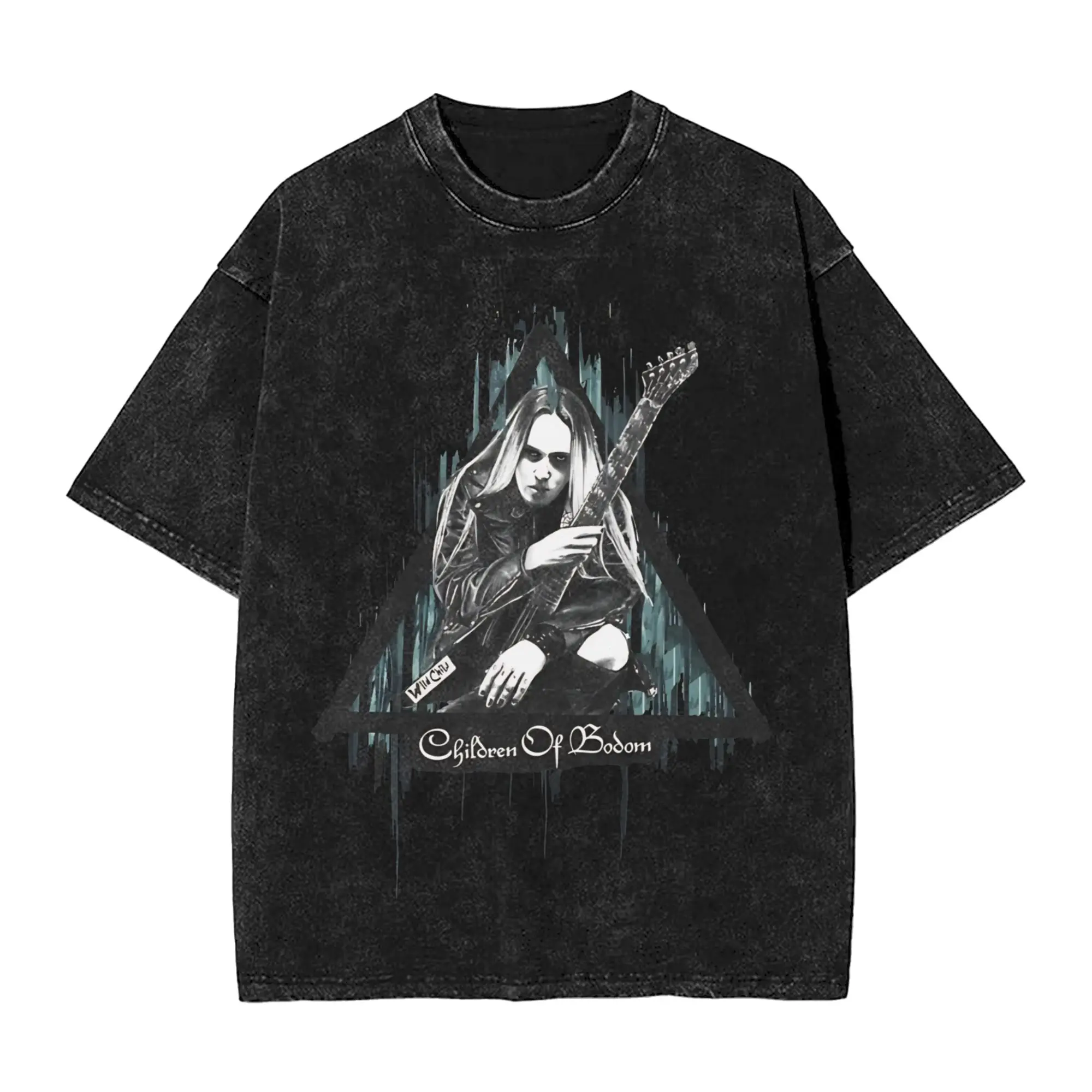 Фото Мужские футболки Alexi Laiho Children Of Bodom, летние забавные футболки Y2K с короткими рукавами, модная футболка с круглым вырезом и принтом №1