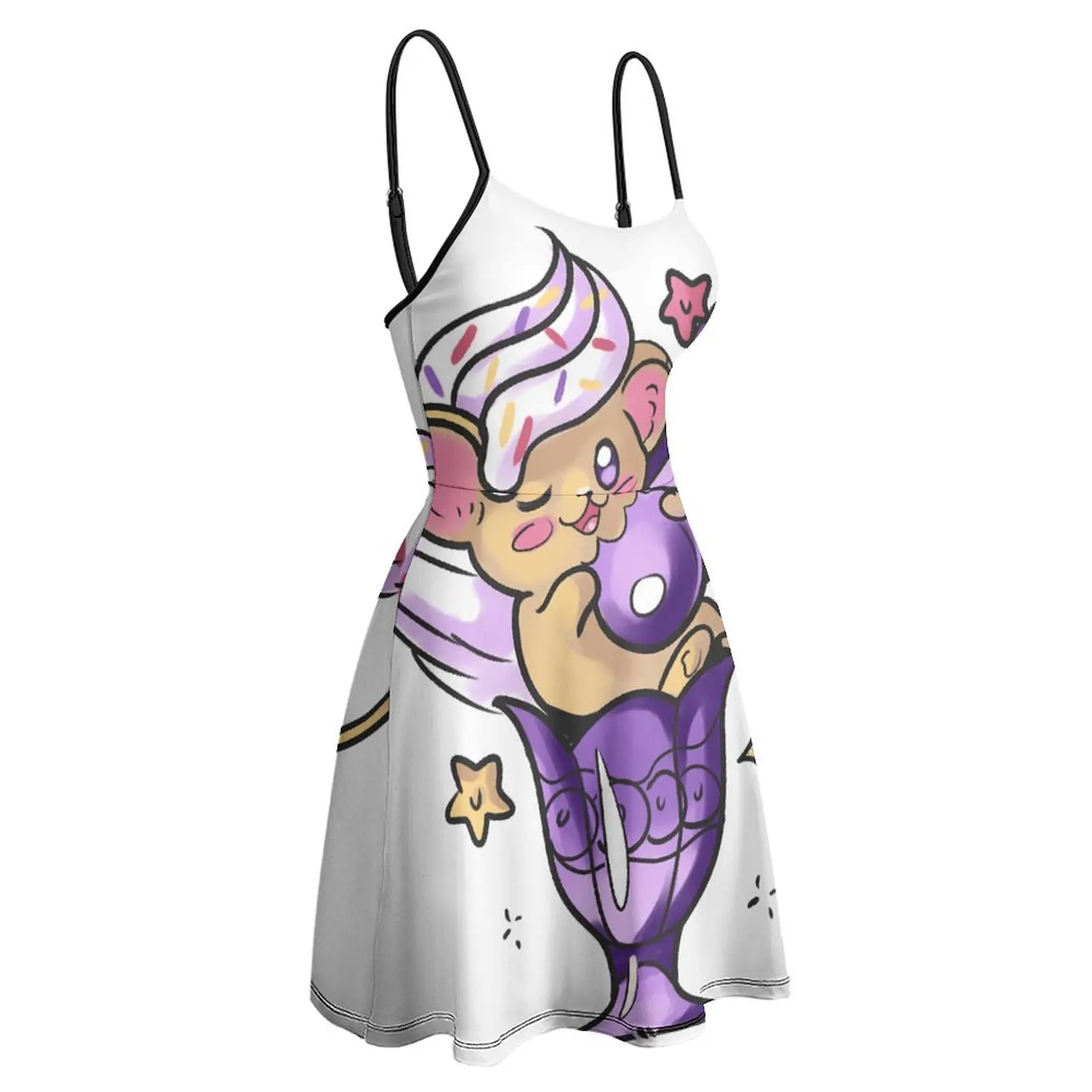 Женское платье на бретельках забавное винтажное новинка сексуальное женское для