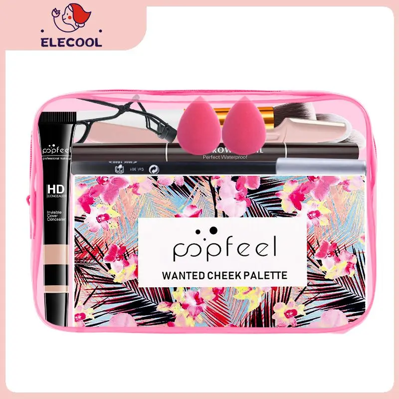 

/Set Makeup Kit Eyeshadow Lipstick Makeup Brush Concealer Powder Puff Eyebrow Pencil Makeup Gift Box Cosmetic Full Sets