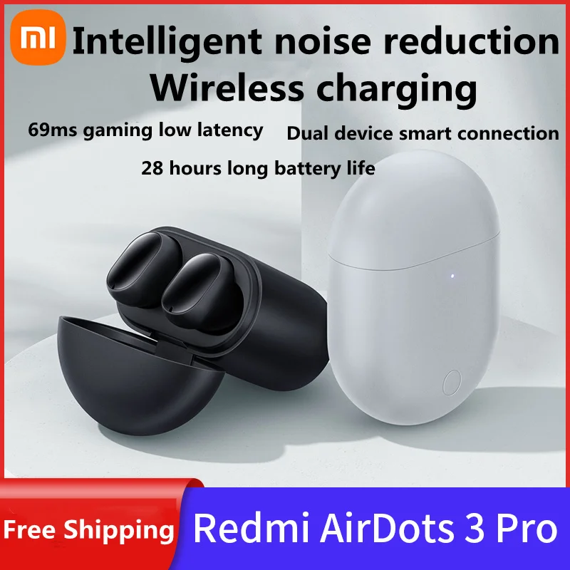 Enlarge Xiaomi Mi Redmi Airdots 3 Pro Bluetooth TWS True Wireless Headphone IPX4 Waterproof 35dB Active Noise Reduction Earphone Genuine