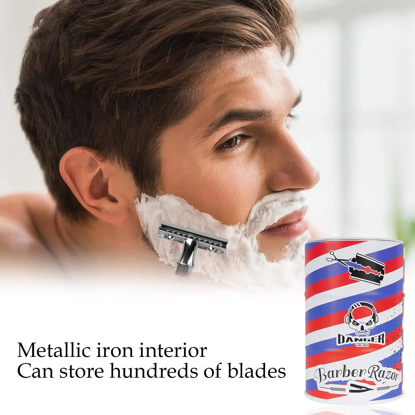 Коробка-дозатор для лезвий чехол удаления бритвы парикмахерская вместительный