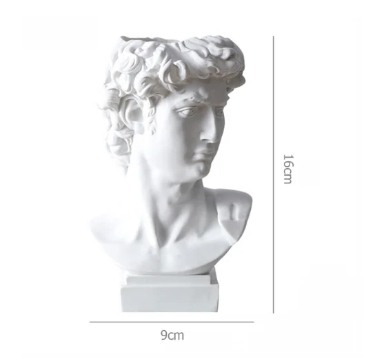 

Скульптура головы Давида из полимера