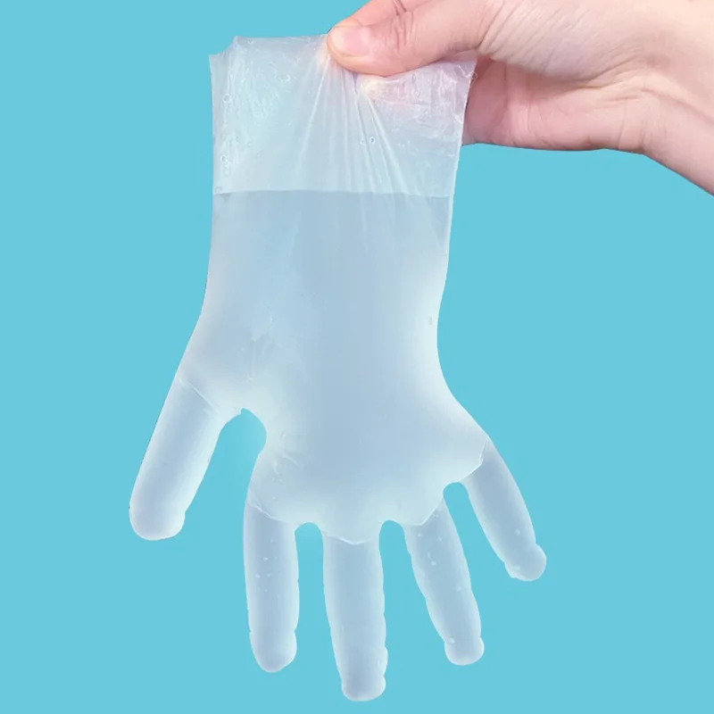 

100pcs/box Food Grade Disposable TPE Gloves for Restaurant Kitchen BBQ Eco-friendly Food Gloves Cleaning Plastic Gloves Gadget