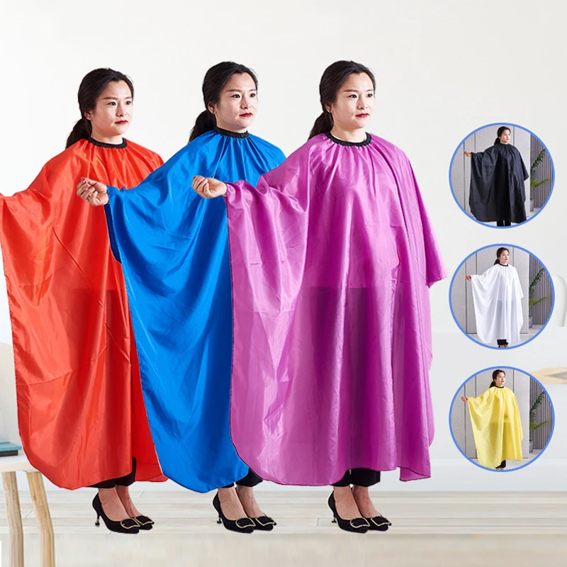 

Solid Color Barber Cloth Gown Hairdressing Capes Haircut Cape Perm Shawl Salon Apron New Hair Styling Tool Waterproof Ruseable