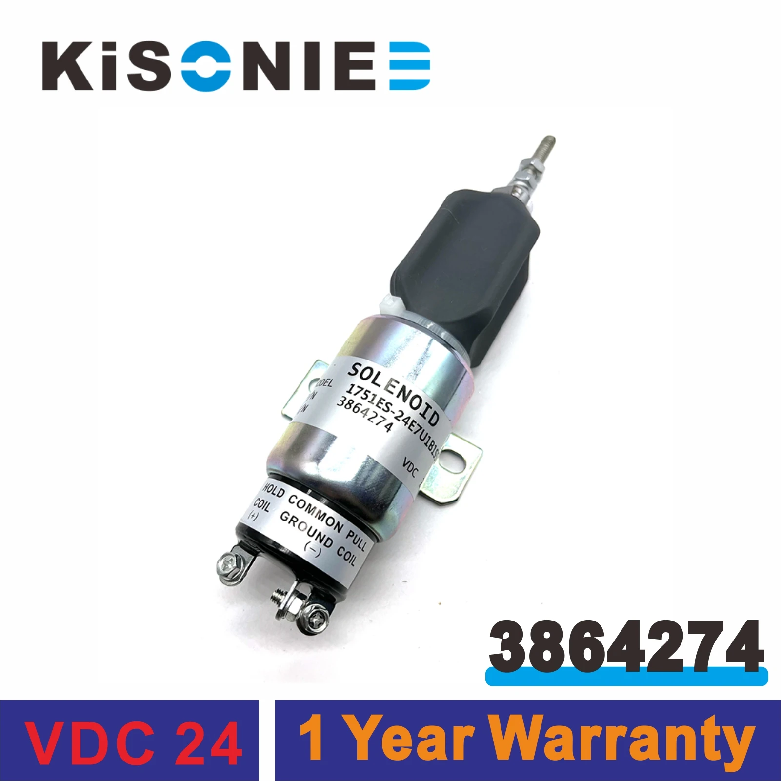 

24V Fuel Shut Off Stop Solenoid 3864274 1751-2467UIBIS5A SA-3766T-24 ME441329 For Mitsubishi Caterpillar Cummins Komatsu Hyundai