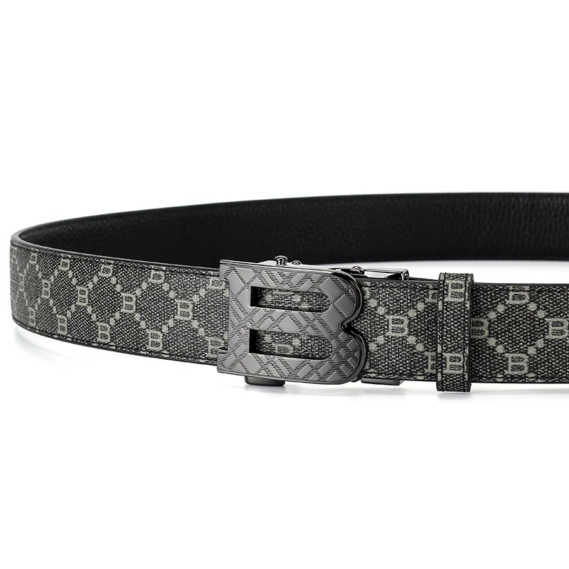 Новый мужской ремень с автоматической пряжкой Модный деловой Повседневный