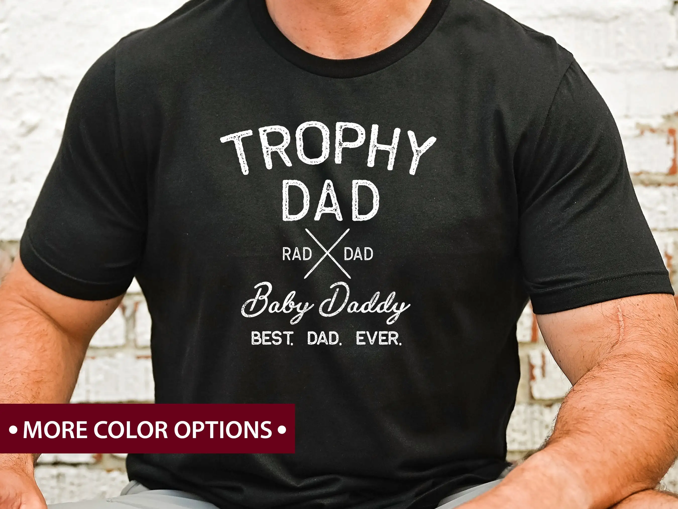 Футболка Trophy Dad Master Baiter для мужчин рыбалка на окуня Рождество рыбий муж