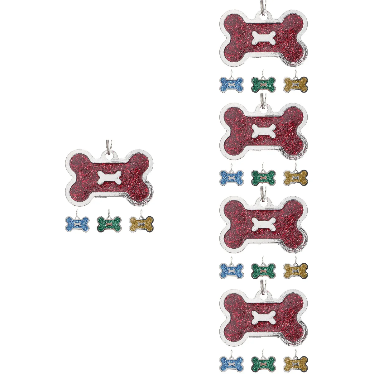 

20 Bone Personalized Small Id Tags Personalized Custom Tags Id Tags For Dogs for Outdoor Puppy