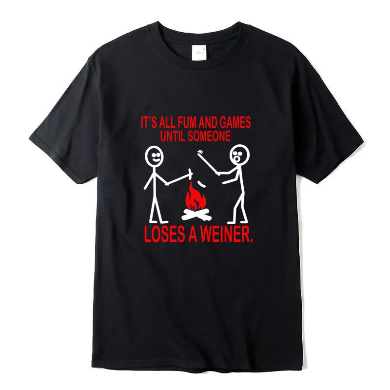 

Loose Womens T-shirt Summer Casual Cool Men T shirt Interesting Barbecue Print Tshirt Unisex O-neck Street Wild Hip Hop Tee Top