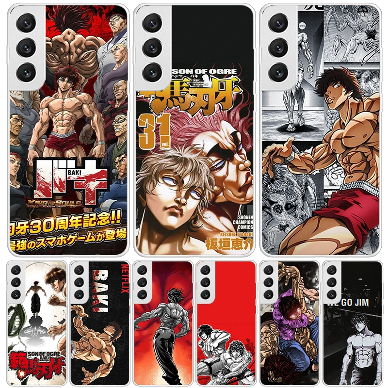 Оригинальный чехол Baki the Grappler в стиле аниме для телефона Samsung Galaxy S24 Ultra S23 Plus S22 + S21