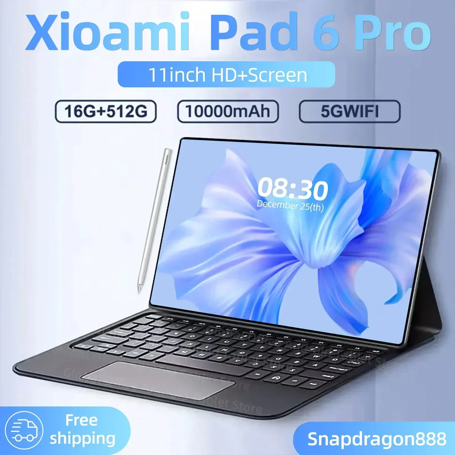 

2023Original Global Version Tablet PC Pad 6 Pro Snapdragon 888 Android 13 Dual SIM Card RAM 16GB+ROM 1024GB 5G WIFI HD 4K Mi Tab