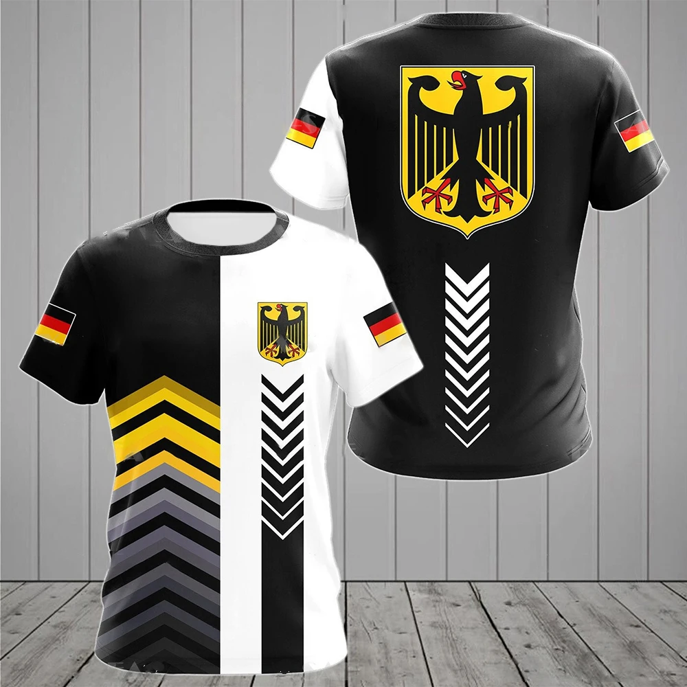 Мужская футболка с немецким национальным гербом и 3D принтом летняя Tough Guy