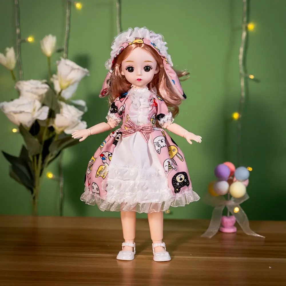 Подвижная кукла принцессы BJD с большими глазами корейский макияж сделай сам 30 см