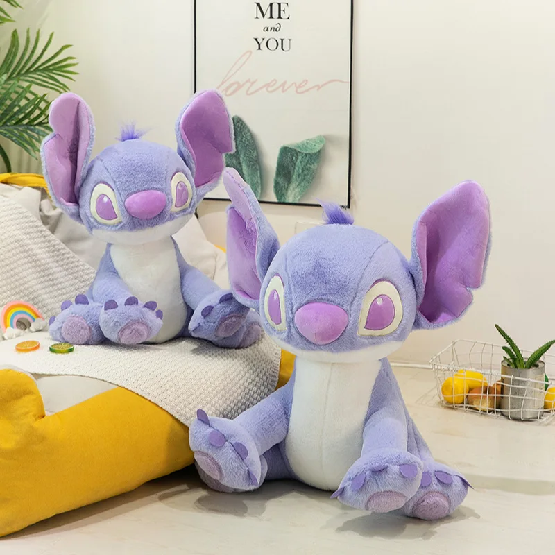 

Новинка, фиолетовая кукла Ститч из м/ф «Лило и Ститч», 30-80 см, милая декоративная подушка для мальчиков и девочек, рождественский подарок