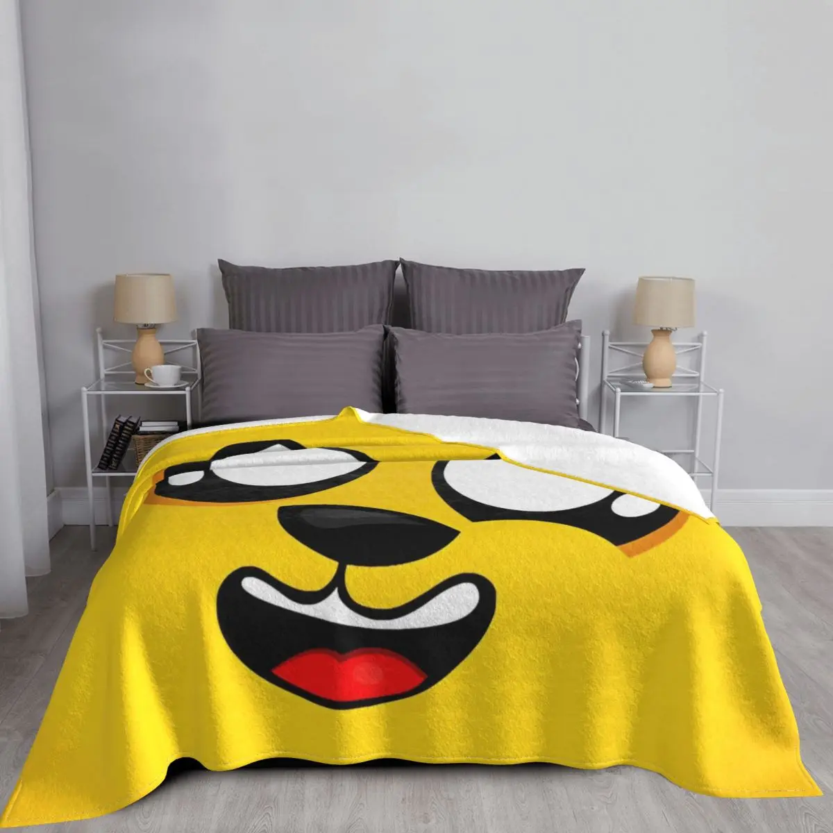 Одеяло Mikecracks с героями мультфильмов флисовое украшение игровые дышащие теплые