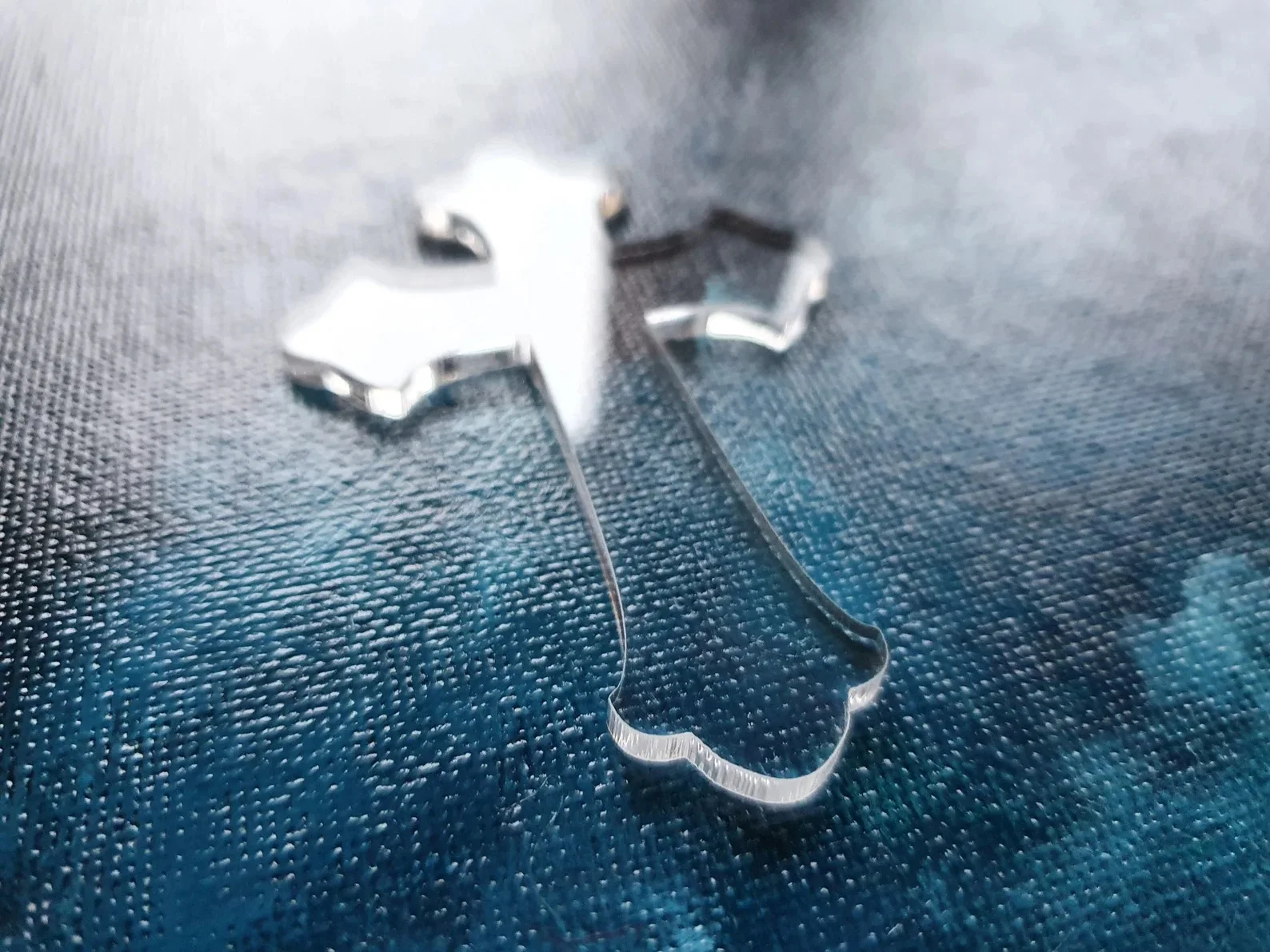 

10pcs Acrylic cross ,Acrylic cross keychain blank, Clear acrylic cross ornament, Unique Baby Shower Decors Baptism Gifts