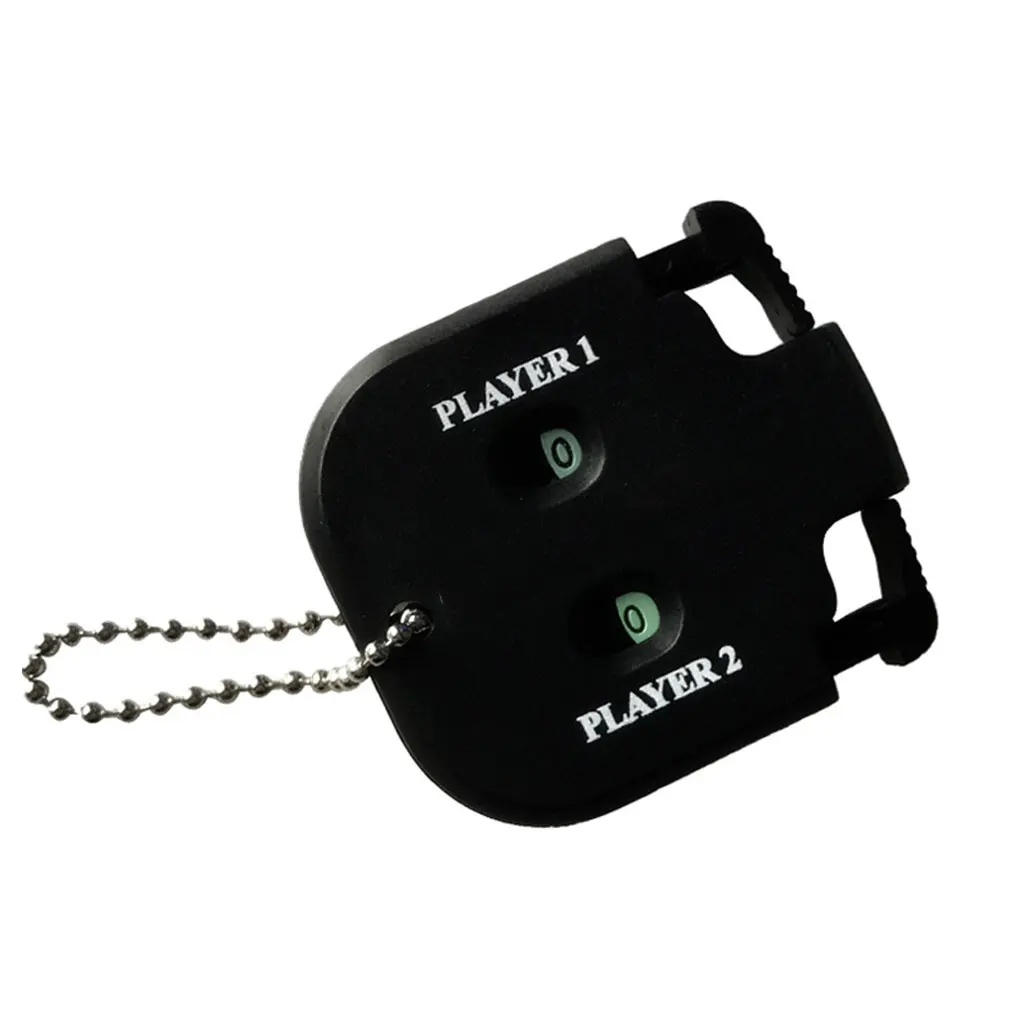 

Двойные счетчики для гольфа, портативные профессиональные Мини-счетчики для игры в гольф с цепочкой для ключей, уличные аксессуары для голь...