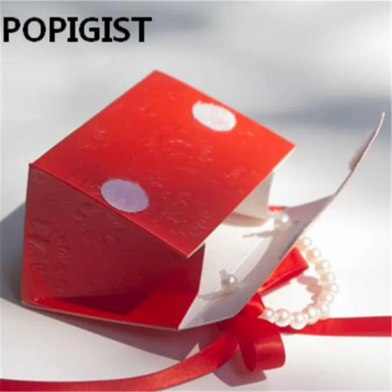 Креативные жемчужные портативные коробки для конфет вечеринки свадьбы