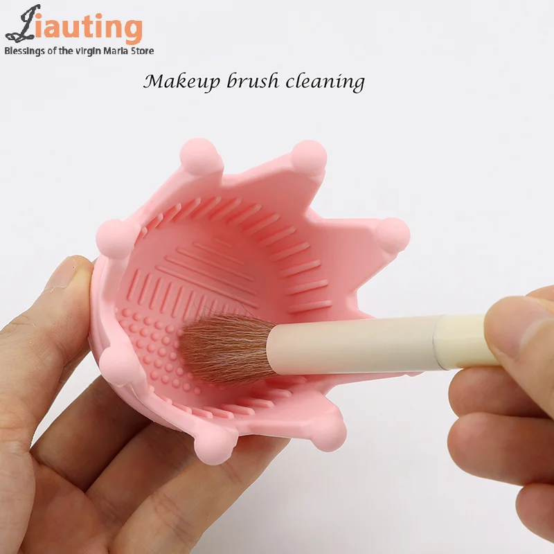 Силиконовая Кисть для макияжа мягкий коврик мытья пудры и теней