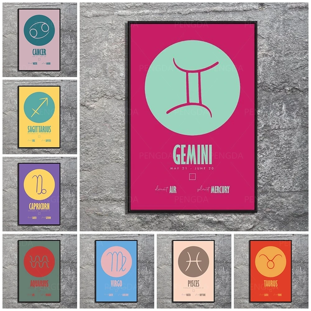 

Modular Hd Prints Pictures Home Decor Painting Colorful Constellation Star Canvas Poster Wall Art For Living Room No Framework