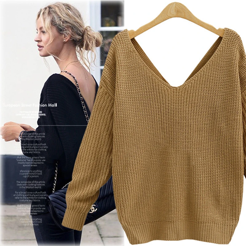 

Women Knitted Sweaters 2021 Casual Basic Pullover Jumper Batwing Long Sleeve Loose Tops Women Fashion Clothing Women Sexy Tops