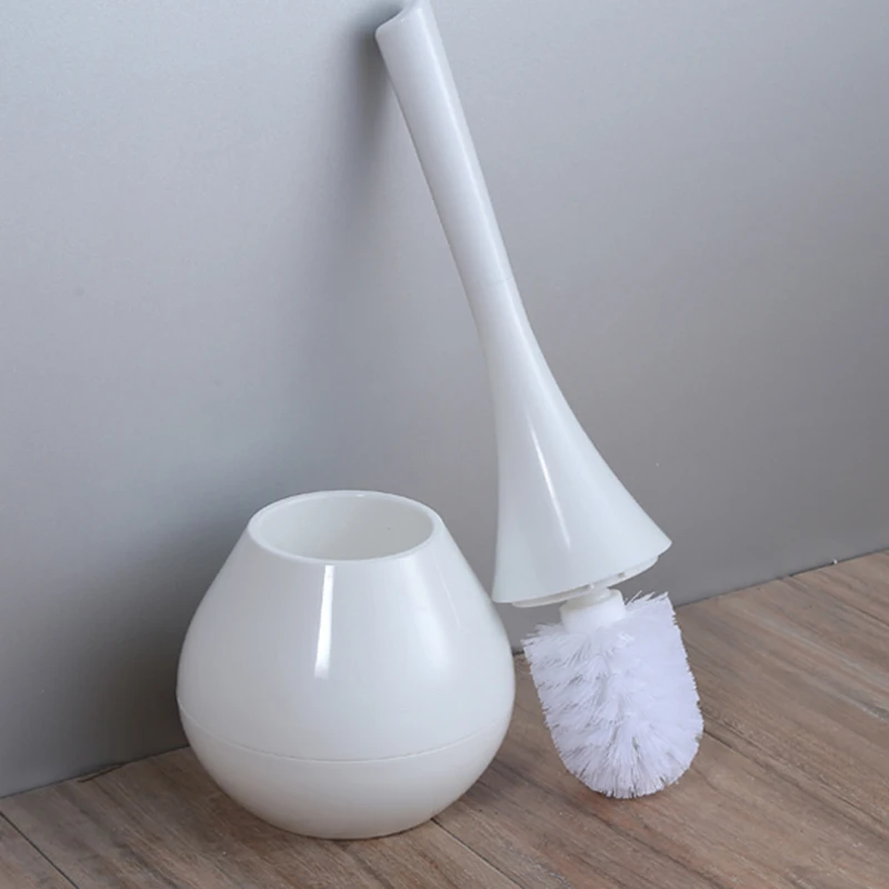 

Plastic White Toilet Brush Holder Toilet Brush Toilet Bowl Cleaner Brush Bathroom Cleaning Cepillo Inodoro Bathroom Accessories