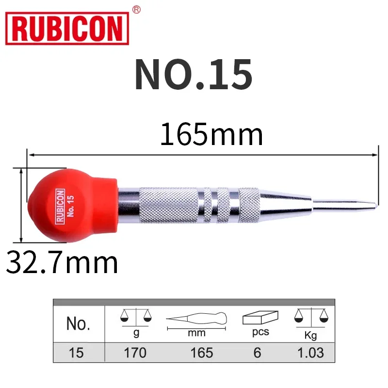 

Автоматический центральный пуансон RUBICON No.5/10/15