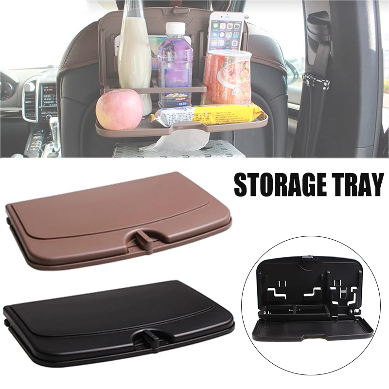 

Car Seat Back Tray Seat Back Storage Tray Sundries Rack Car Cup Holder Beverage Holder Practical Convenience Travel Essentials