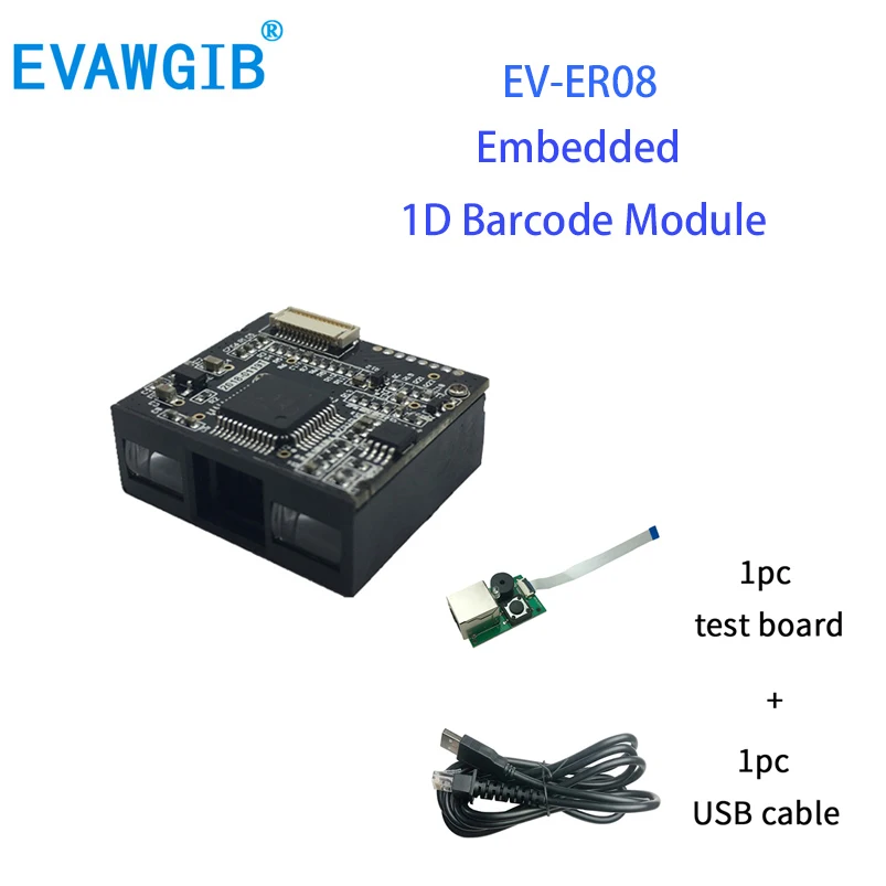 

Бесплатная доставка, встроенный модуль сканера штрих-кода EVAWGIB 1D CCD, 12-контактный двигатель машинного оборудования, собранный мини-модуль USB ...