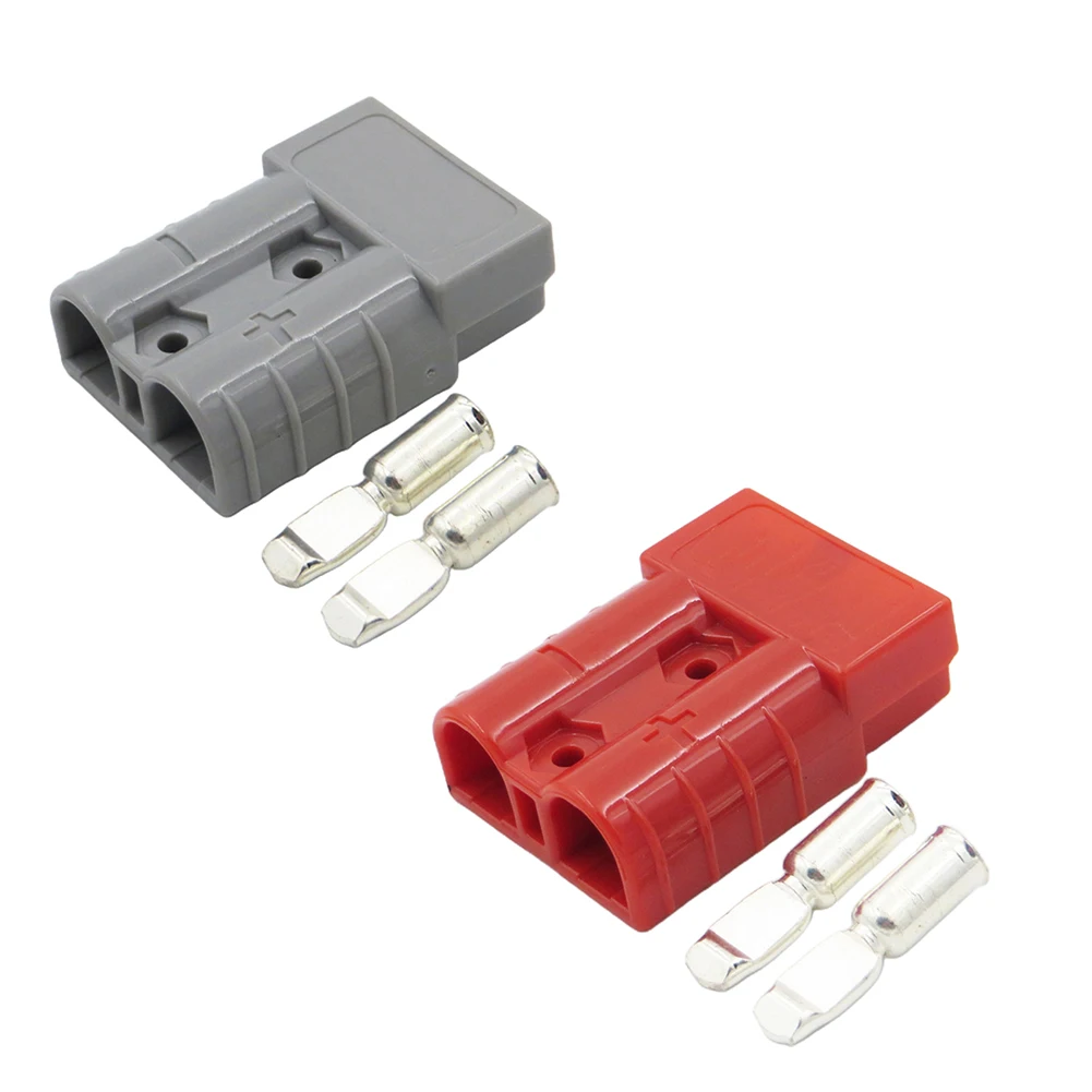 

2pcs 47*36mm 50A 600V Battery Charger AITM Power Terminal Plug Quick Connector For Winches Forklift Lawn Mower Parts