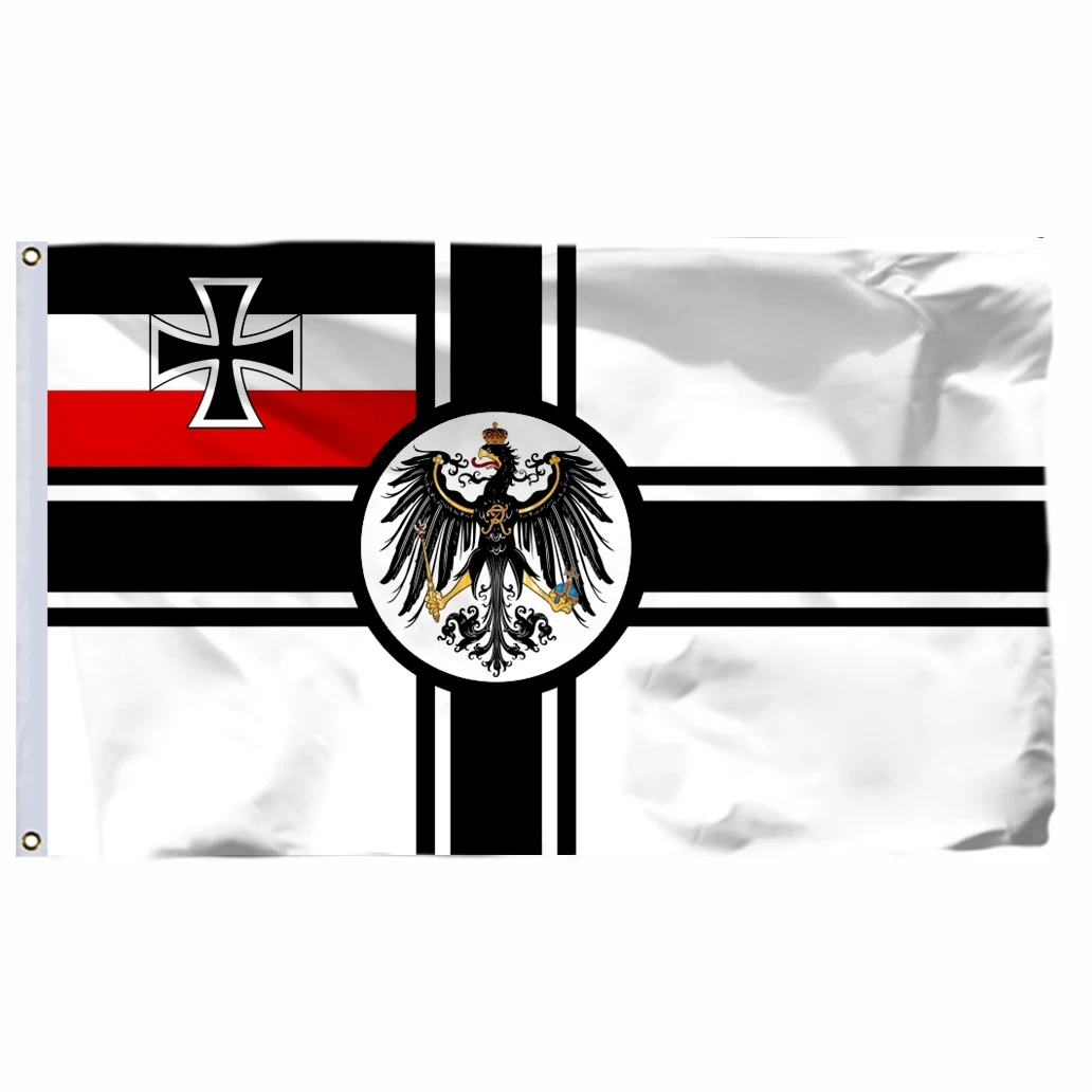 Германский военный флаг 1903-1918 90x15 см 3x5 футов 100D полиэстер, высококачественный баннер с двойной строчкой, бесплатная доставка