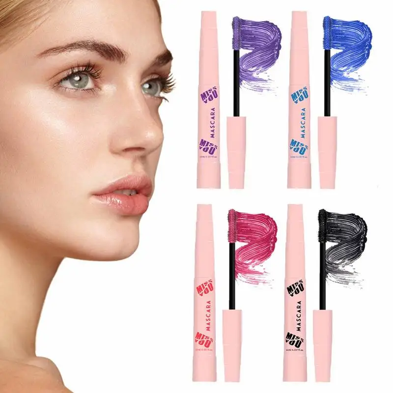 

Eye Mascara 4 Colors Makeup Mascara Liquid For Lash Extensions And Volume Reliable Easy Smearing Lash Supplies For Parties