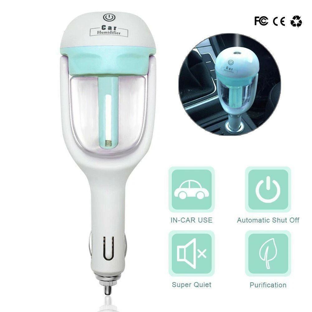 

Mini Car Air Humidifier Diffuser Essential Oil Ultrasonic Aroma Mist Purifier