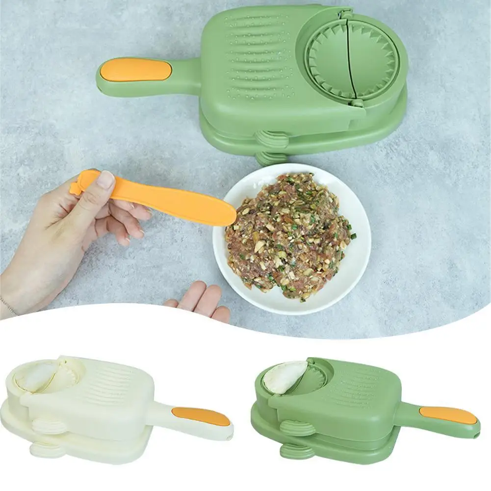 

2 In1 Dumpling Maker DIY Kit Wrapper Presser Manual Labor-Saving Ravioli Empanadas Dough Skin Molder Machine Kitchen Gadgets