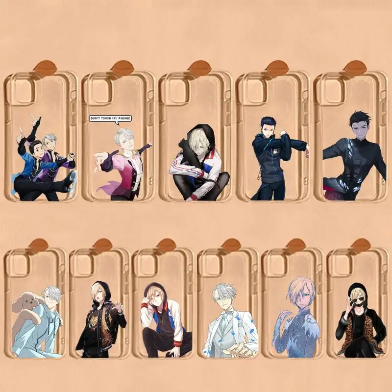 MaiYaCa YURI On ICE чехол для телефона iPhone 11 12 13 mini pro XS MAX 8 7 6 6S Plus X 5S SE 2020 XR прозрачный |