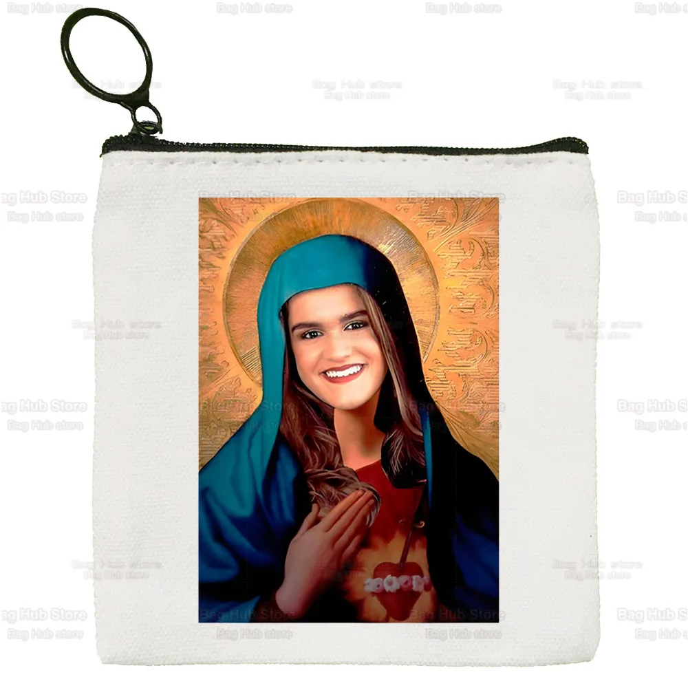 Singer Aitana Ocana Cartoon Coin Purse Female Mini Canvas Art Cute Key Case Coin Purse Student Wallet