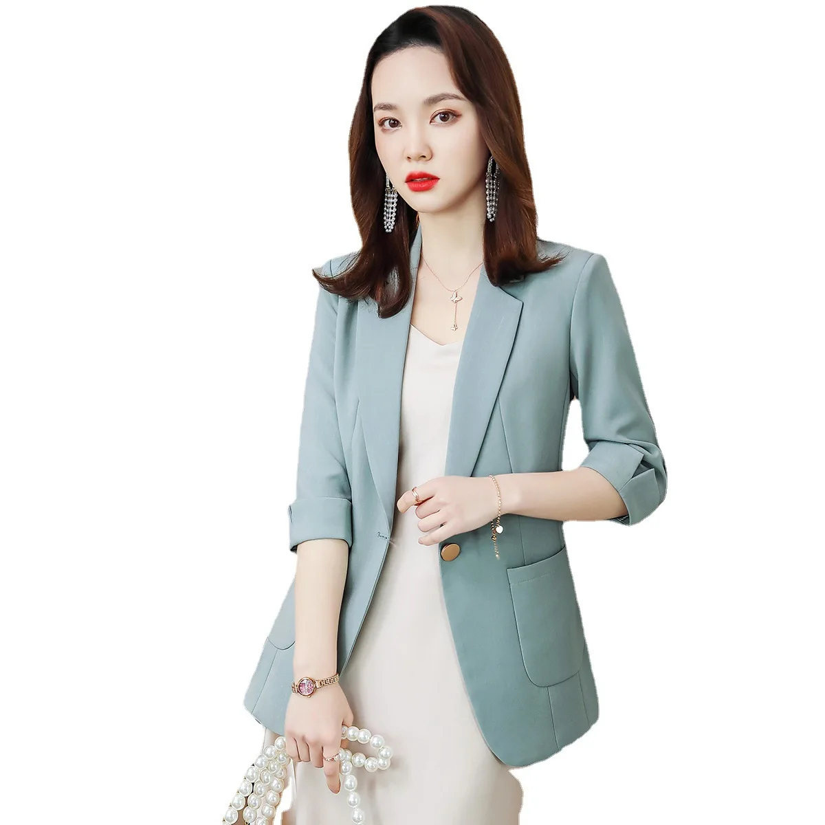 

Blazer women's spring and summer new fashion temperament casual professional women's women's jacket