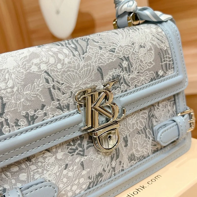 Genuine Leather Women's Small Square Bag 2023 New Light Luxury Brand Leisure Fashion Summer Handheld One Shoulder Crossbody Bag