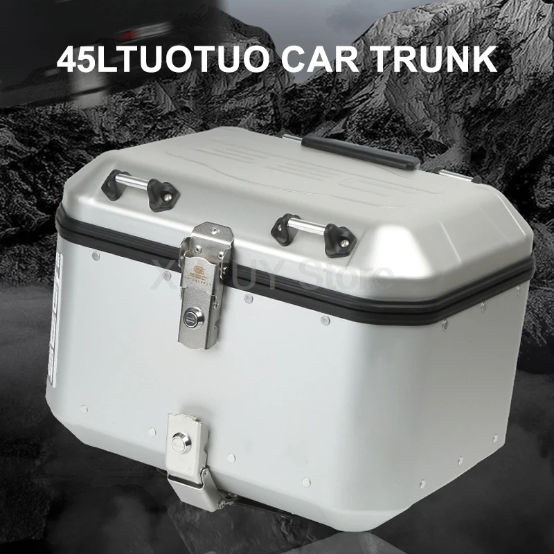 Ящик для мотоциклетного шлема 45 л хвостовой верх из алюминиевого сплава