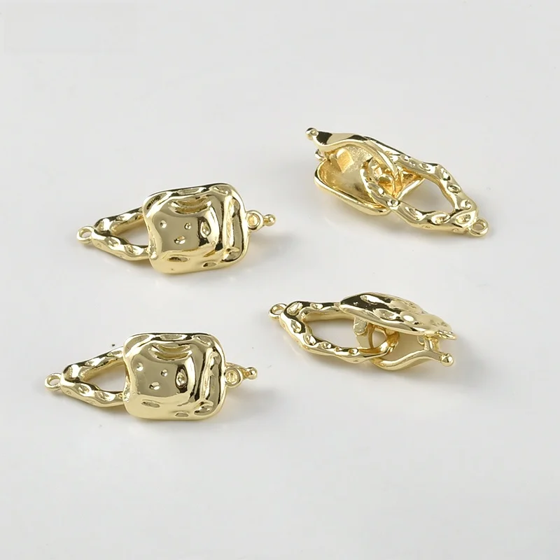 4K гальваническое настоящее золото Цвет фиксации прямоугольной жемчужной пряжки