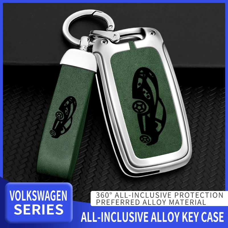 

Car Key Cover Case Holder Keychain for VW Volkswagen Polo Golf Passat Beetle Caddy T5 Up Eos Tiguan Jetta for Skoda Octavia A5