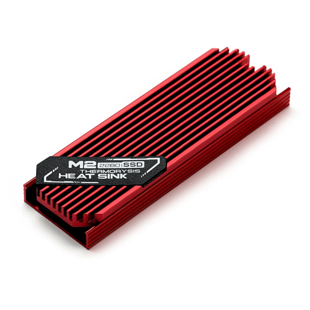 

Hard Disk Ultra-thin M.2 Solid State Heatsink Aluminum Alloy Cooler Cooling Thermal Pads Heat Radiator for PCIE 2280 SSD Black